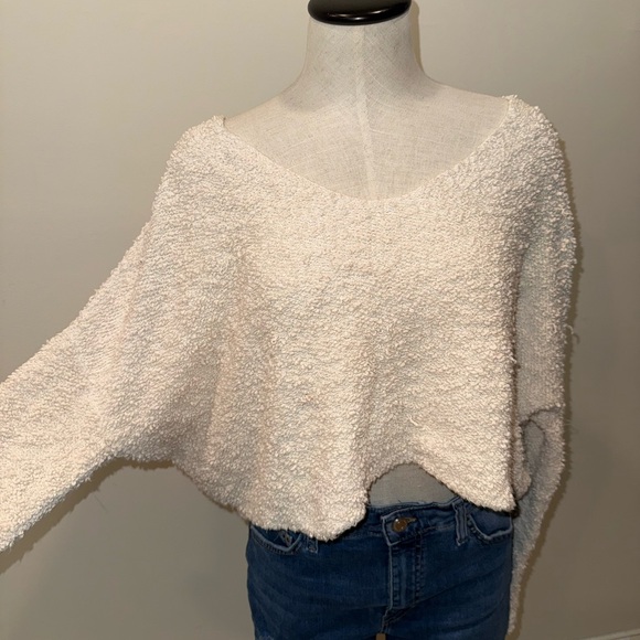Free People Sweaters - Free People Cream V-Neck Sweater